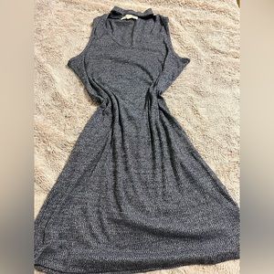 Super cute medium sized bluish grey dress!